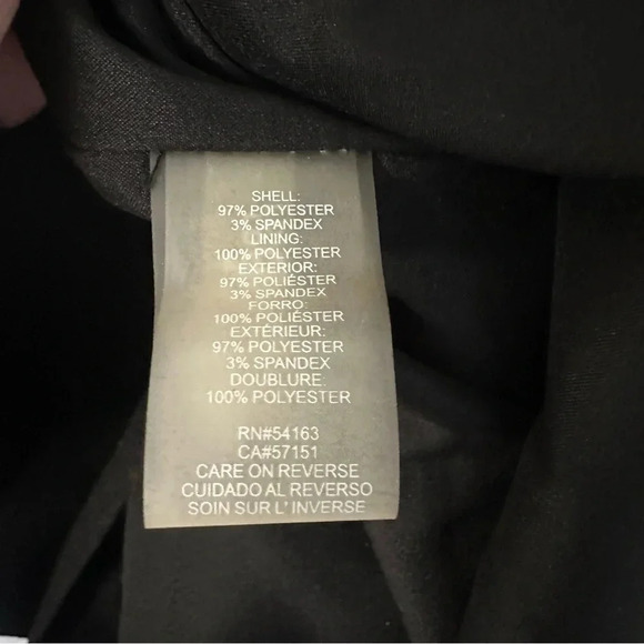 Karl Lagerfeld Sleeveless Black Mock V-Neck Zip Up Dress with Side Slit Sz 2 NWT - Picture 9 of 11